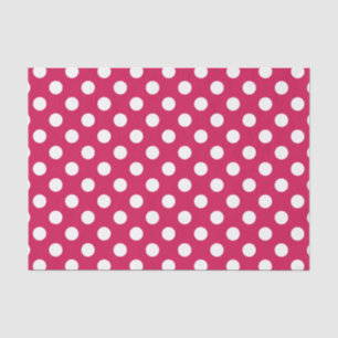 Weißer Polka-Punkte auf Cerealien Seidenpapier
