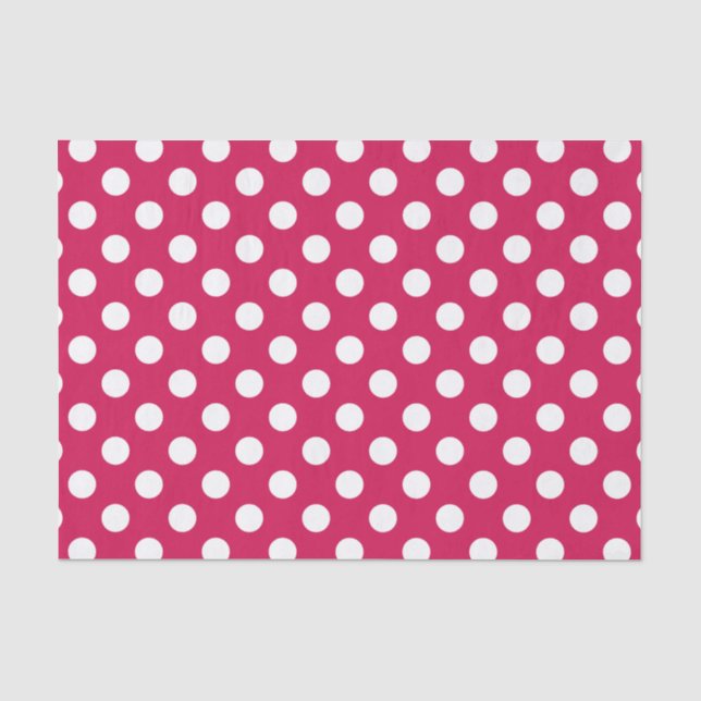 Weißer Polka-Punkte auf Cerealien Seidenpapier (Vorderseite)