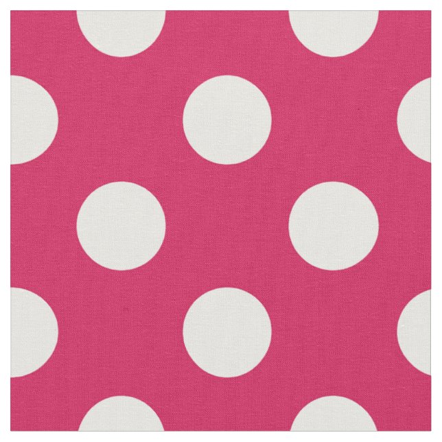 Weißer Polka-Punkte auf Cerealien Stoff (Nahaufnahme)