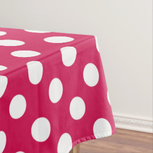 Weißer Polka-Punkte auf Cerealien Tischdecke