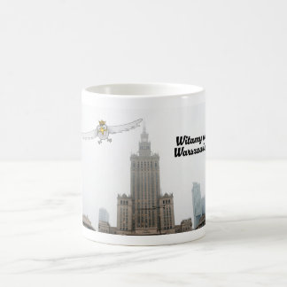 Weißer polnischer Adler sagt Willkommen in Warscha Kaffeetasse