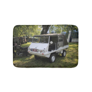 Weißer Puch Haflinger Badematte