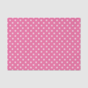 Weißer Punkt Rosa Hintergrund Eleganter Polka Dot  Seidenpapier