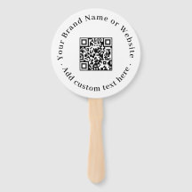 Weißer QR | Minimalistisches sauberes rundes Desig