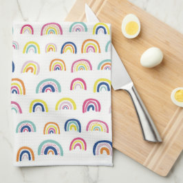 Weißer Regenbogen Geschirrtuch