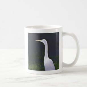 Weißer Reiher Kaffeetasse