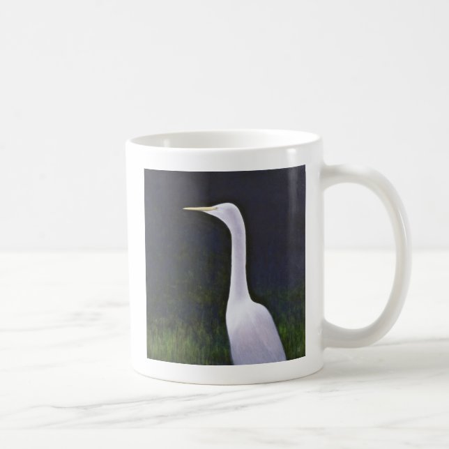 Weißer Reiher Kaffeetasse (Rechts)