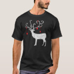 Weißer Rentier T-Shirt<br><div class="desc">Ein einzigartiger weißer Rentier</div>