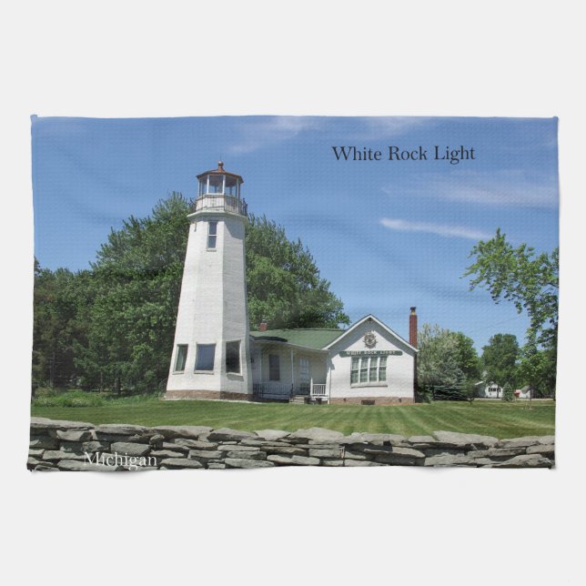 Weißer Rock Küchentuch (Horizontal)