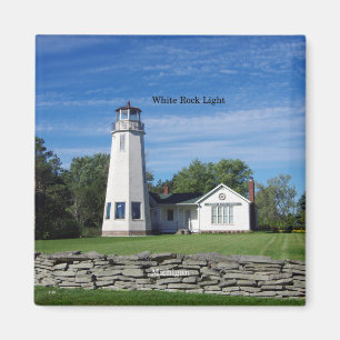 Weißer Rock Light-Magnet Magnet