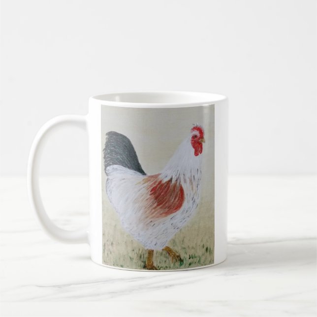 Weißer Roster Akryllackierung Kaffeemaschine Tasse (Links)