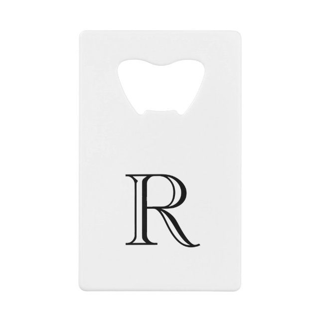 Weißer, rostfreier Flaschenöffner (Vorderseite)