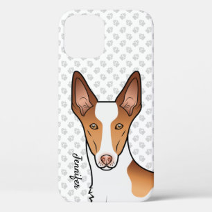 Weißer & roter Ibizaner Bracke Kurzhaar Hundekopf Case-Mate iPhone Hülle