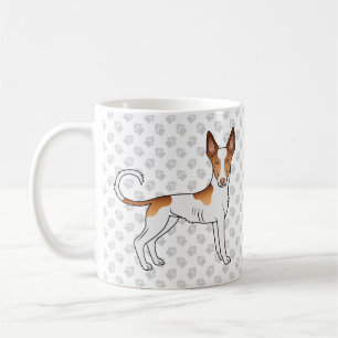 Weißer & roter Ibizaner Bracke mit glattem Fell Hu Kaffeetasse
