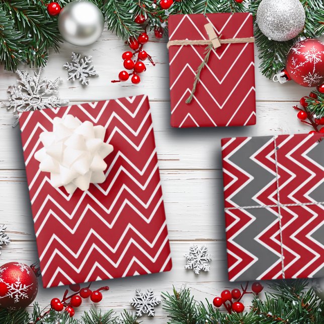 Weißer Roter Winter Geschenkpapier Set (Von Creator hochgeladen)