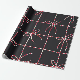 Weißer Rothalsbogen, Twine-Farbband und Trittbrett Geschenkpapier