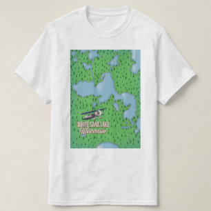 Weißer Sandsee Wisconsin T-Shirt