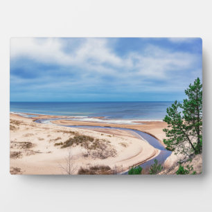 Weißer Sandstrand an der Ostsee in Lettland Fotoplatte