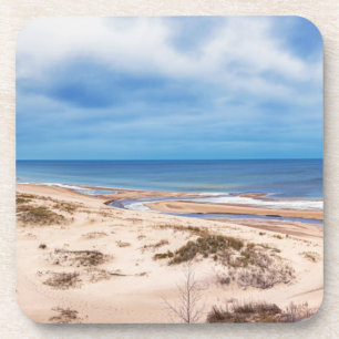 Weißer Sandstrand an der Ostsee in Lettland Getränkeuntersetzer