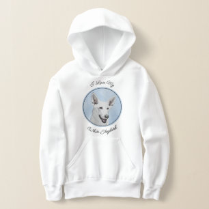 Weißer Schäferhund Malerei - Süße originelle Hunde Hoodie