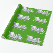 Weißer Schlitten zum Grünbuch