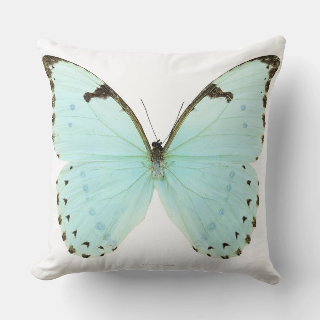 Weißer Schmetterling Kissen (Vorderseite)