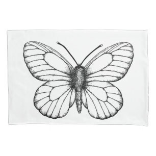 Weißer Schmetterling Kissenbezug