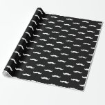 Weißer Schnurrbart und Schwarzpapier Geschenkpapier<br><div class="desc">Der sonnige, weiße Schnurrbart und das rosa Papier. Wrap deine Geburtstagsgeschenke, Preise und mehr in diesem Vintagen Stil altmodische Schnurrbart-Design. Ideal für Schnurrbart, Kleiner Mann, Geburtstag, Dusche, Hochzeit, Jubiläum, Abschluss und vieles mehr. Sie können die Farbe des Schnurrbarts ändern, indem Sie die Hintergrundfarbe ändern. Verwenden Sie die Schaltfläche Anpassen, um...</div>