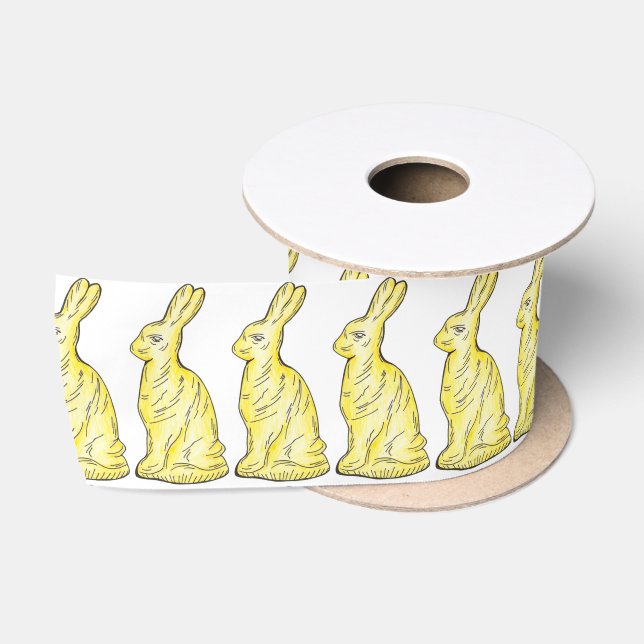 Weißer Schokolade Osterbrunnens Rabbit Bunny Ribbo Satinband (Spule)