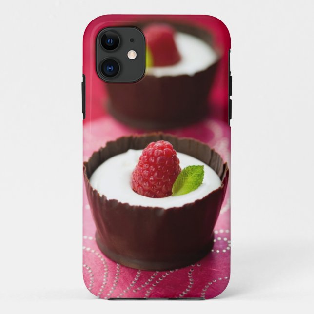 Weißer Schokoladencremenachtisch Case-Mate iPhone Hülle (Rückseite)