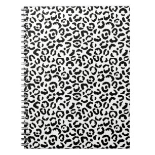 Weißer schwarzer Leopard Notizblock
