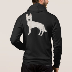 Weisser Schweizer Schäferhund Berger Blanc Suisse Hoodie