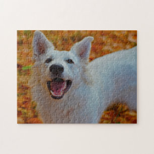 Weisser Schweizer Schäferhund Jigsaws.