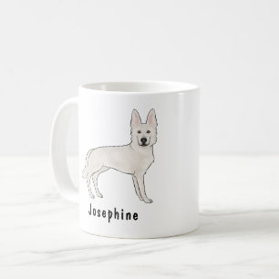 Weisser Schweizer Schäferhund Weißer GSD Süßer Hun Kaffeetasse