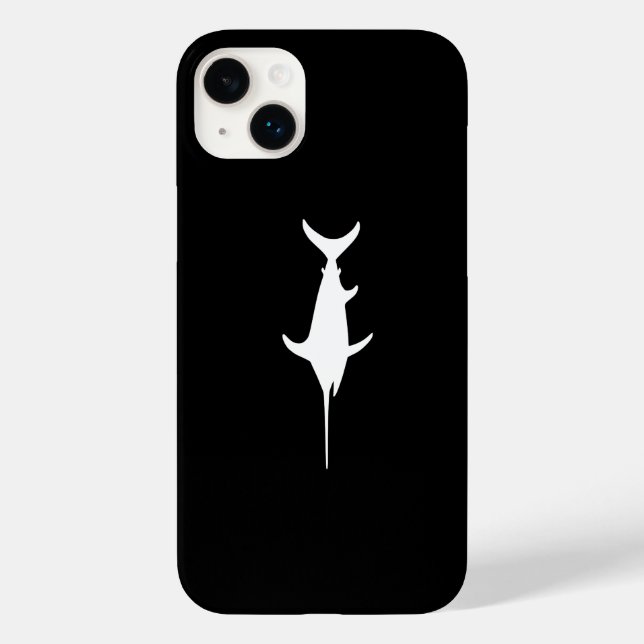 Weißer Schwertfisch Case-Mate iPhone 14 Plus Hülle (Rückseite)