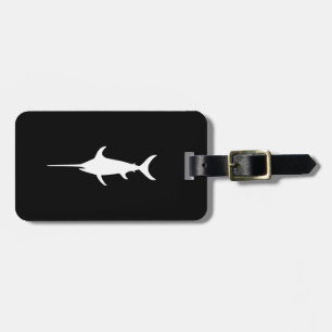 Weißer Schwertfisch Gepäckanhänger