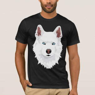 Weißer Siberischer Husky-Hund - Weißer Schneehun T-Shirt
