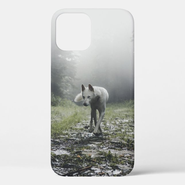 Weißer Sibirischer Husky Case-Mate iPhone Hülle (Rückseite)