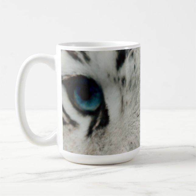 Weißer sibirischer Tiger Kaffeetasse (Links)