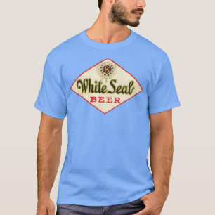 Weißer Siegel Bier Retro Defunktional Brauerei T-Shirt