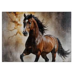 Weißer Spähpferd Schneidebrett