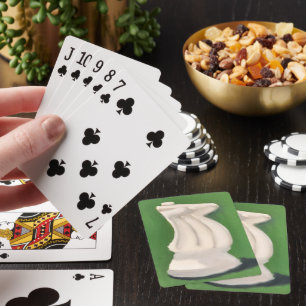 Weißer Springer Spielkarten