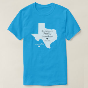Weißer Staat von Texas Family Wiedersehen T - Shi T-Shirt