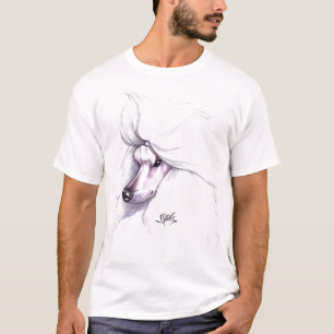 Weißer Standardpudel T-Shirt