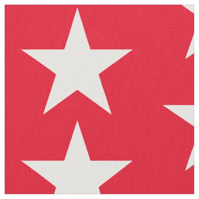 Weißer Star Stoff (Nahaufnahme)
