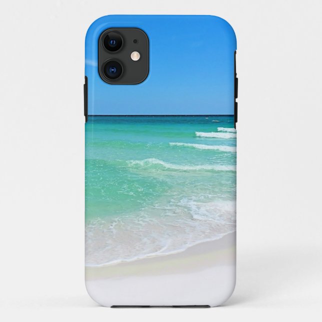 Weißer Strand Case-Mate iPhone Hülle (Rückseite)