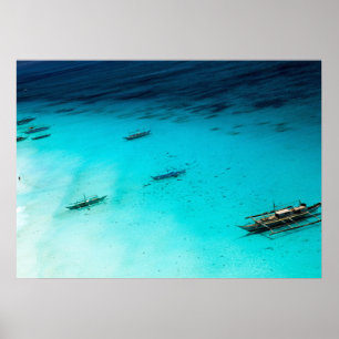 Weißer Strand Poster