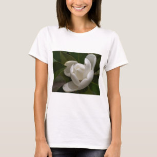 Weißer Südmagnolia-Blume T-Shirt