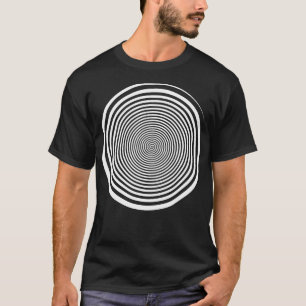 Weißer Swirl SHypnosis Hypnotische Trance Trippy S T-Shirt