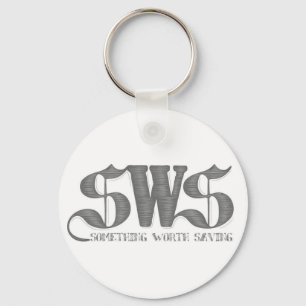 Weißer SwS Schlüsselanhänger